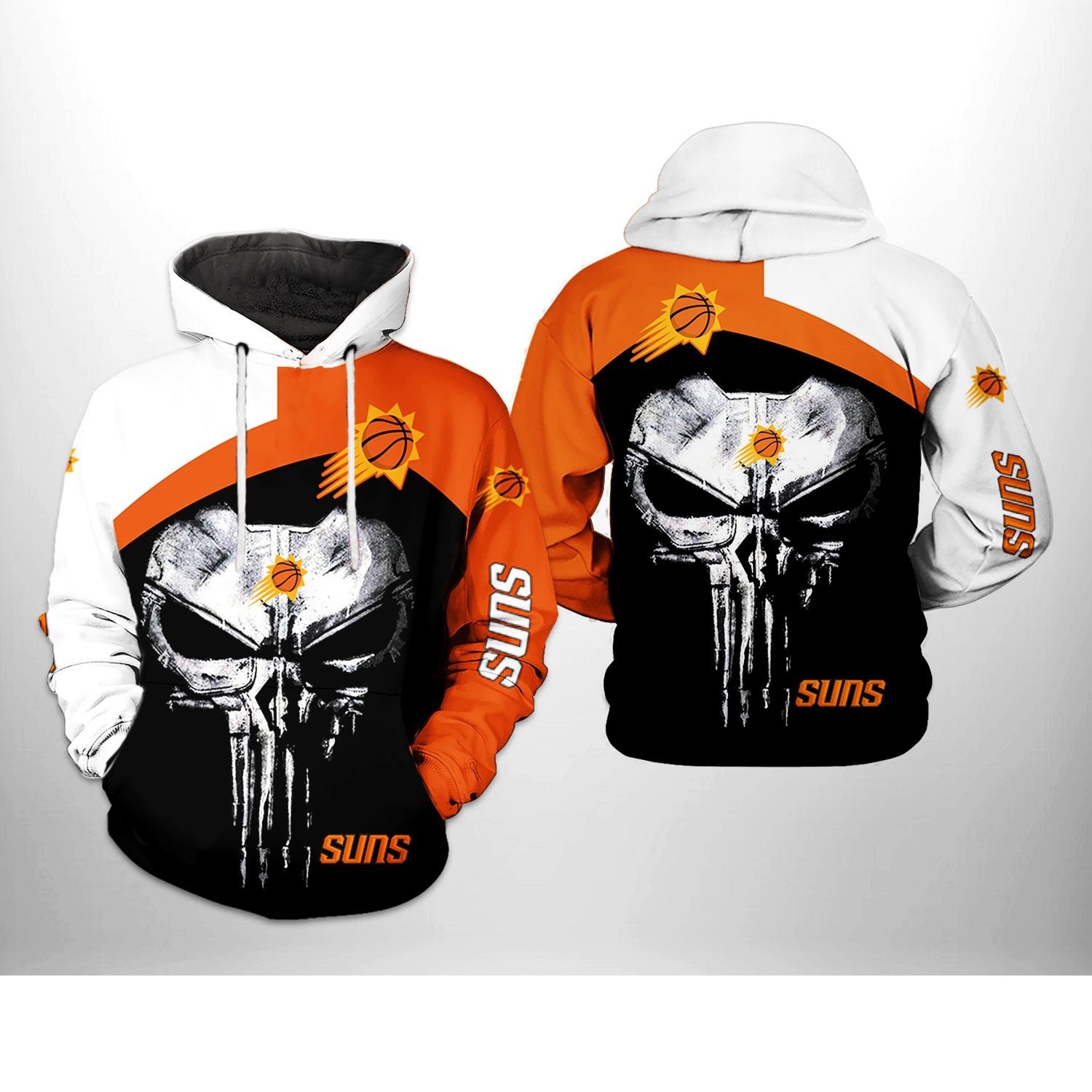 Phoenix Suns Skull Punisher Hoodie